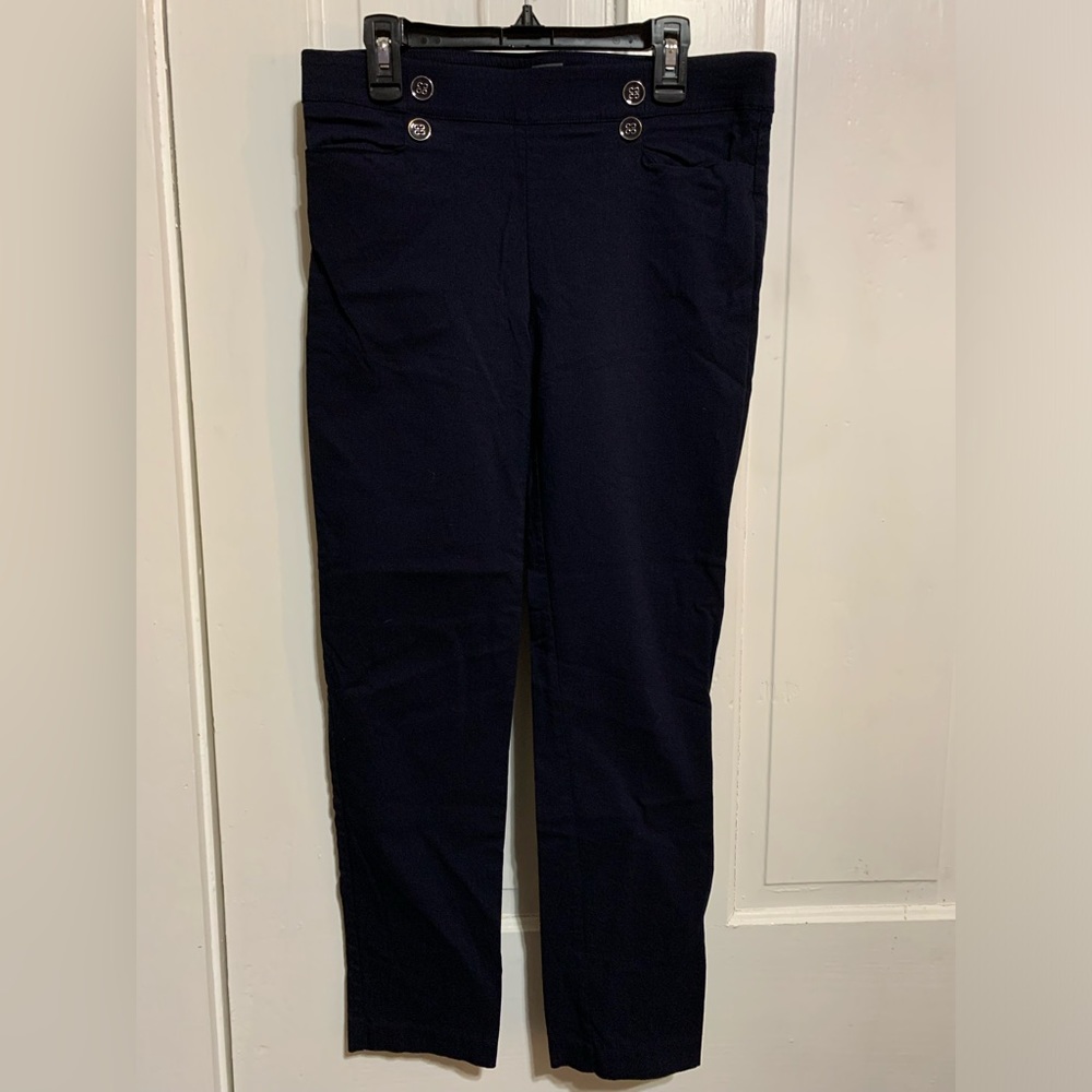 Navy Blue Stretch Dress Pants